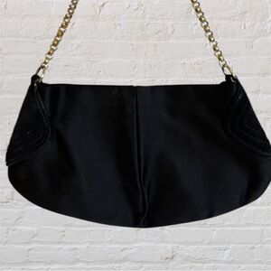 MaxMara Black Shoulder Bag with Gold Chain